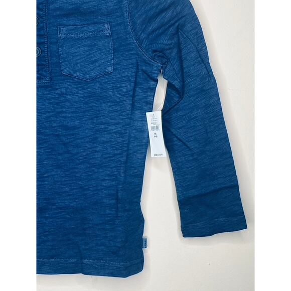NWT GAP KIDS Pocket Henley in Navy Blue SIZE XS (4-5) - Picture 3 of 8